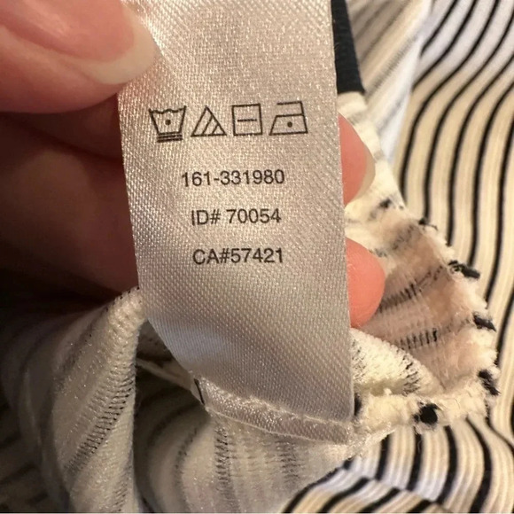 Ann Taylor LOFT Petite Pencil Skirt Black & White Stripped Size LP - Picture 8 of 10